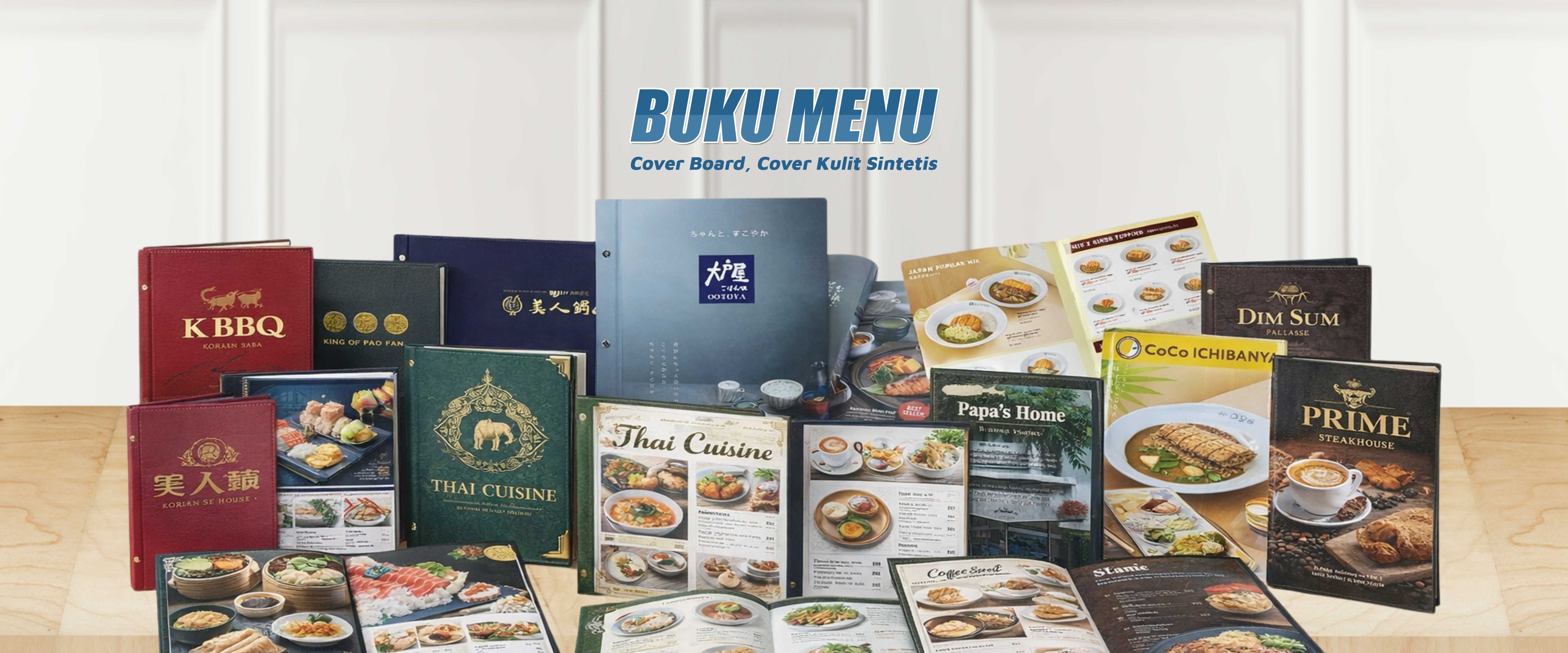 Sempurnakan Meja Anda dengan  Buku Menu Kami.