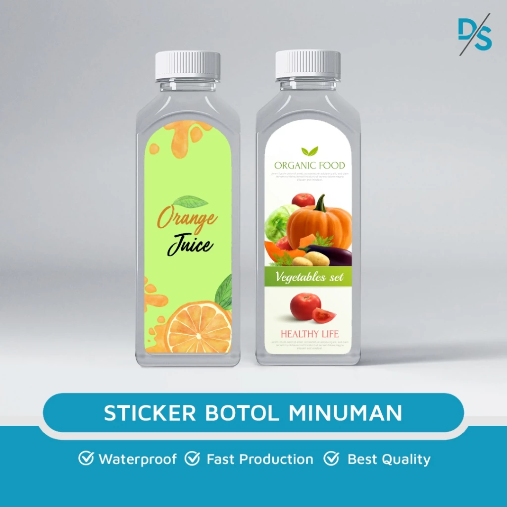 Sticker Murah Cetak Stiker Vinyl Untuk Botol Minuman